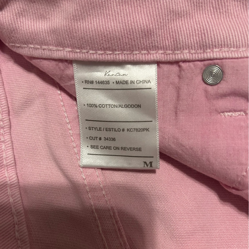 Kancan Pink‎ Denim Frayed Hem Shorts Size M - Picture 2 of 5